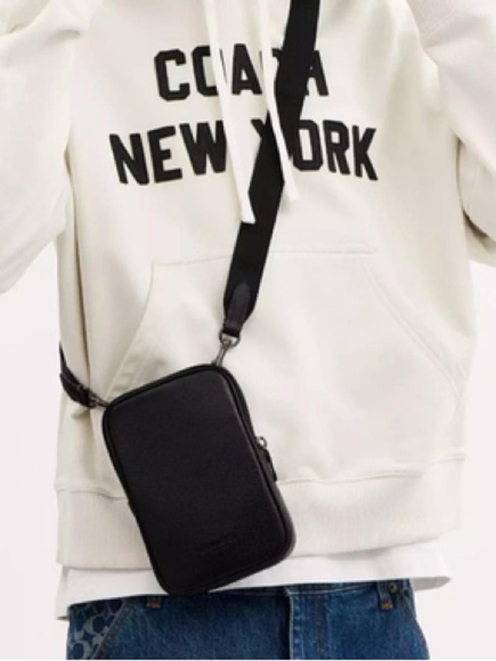 COACH COACH Shoulder Bag Pebble Leather Aiden Crossbody CS044 QBBK BLACK